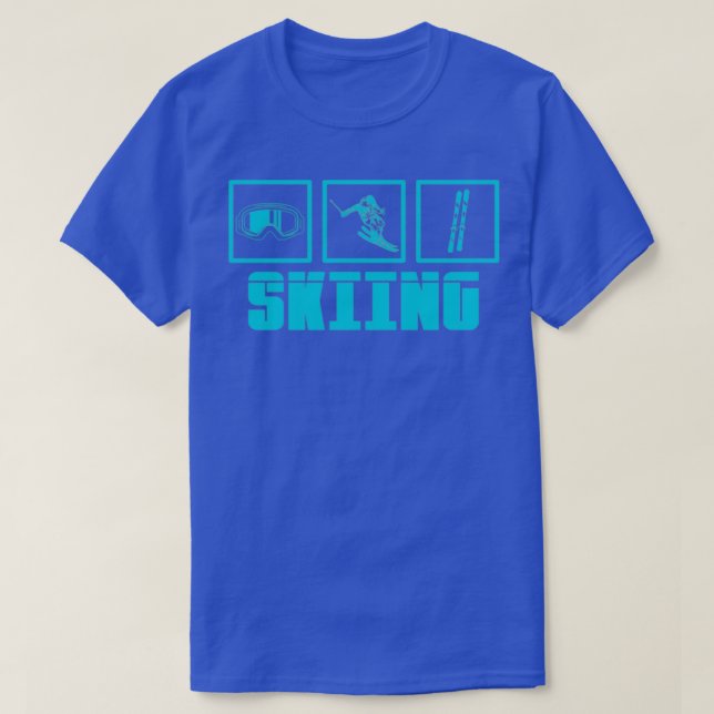 Skier säger Apres Ski Skier Skiing Skiing Snowboar T Shirt (Design framsida)