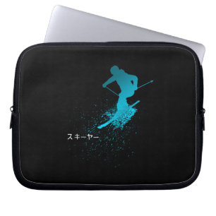 Skier, Ski, japanska Laptop Fodral