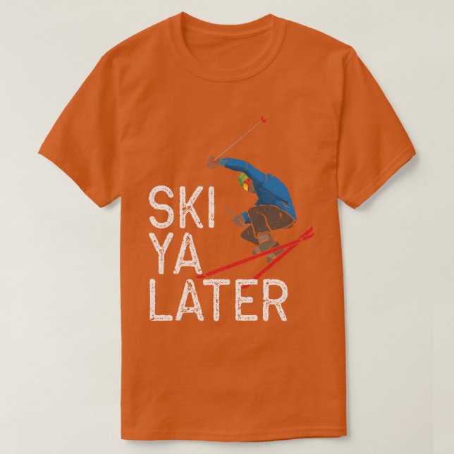 Skier Ski Winter Sports Mountains Alperna 1 T Shirt (Design framsida)