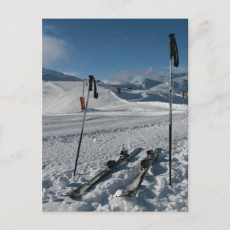 Skier Skipiste Vykort