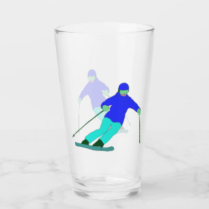 Skier Snö Skiing Glaskopp