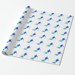 Skier Snö Skiing Presentpapper