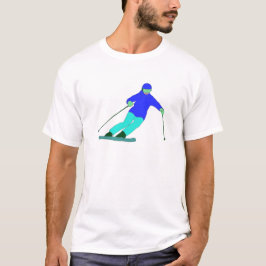 Skier Snö Skiing T Shirt