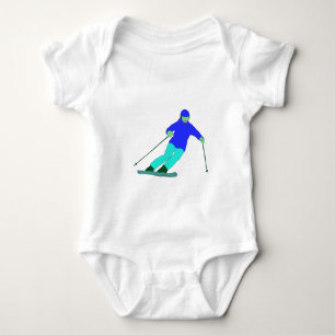 Skier Snö Skiing T Shirt