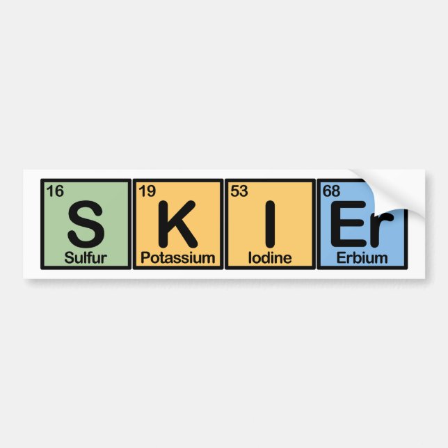 Skier som göras av inslag bildekal (Framsidan)