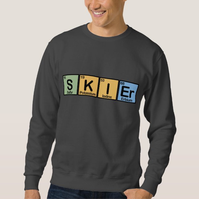 Skier som göras av inslag sweatshirt (Framsida)