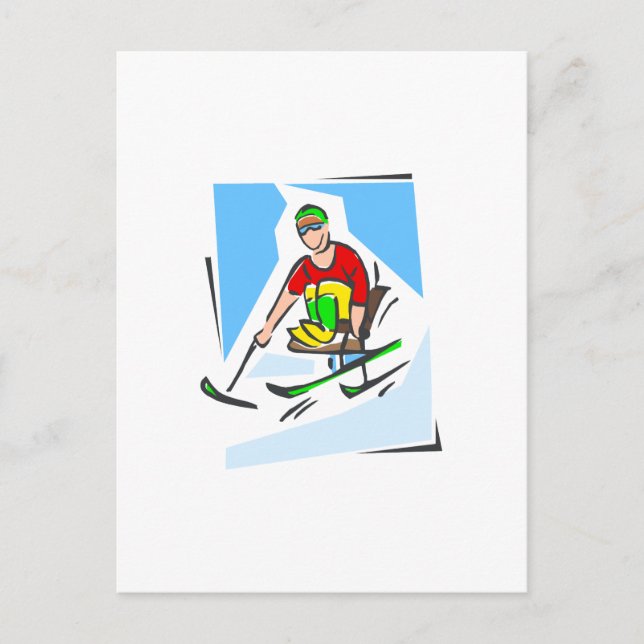 Skier Vykort (Framsida)