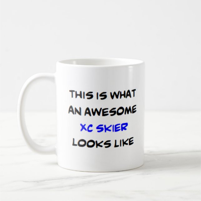 skier xc, fantastisk kaffemugg (Vänster)