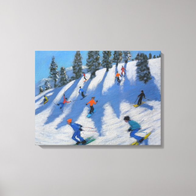 Skiers Lofer 2010 Canvastryck (Framsida)