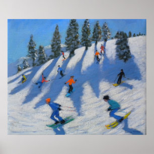 Skiers Lofer 2010 Poster