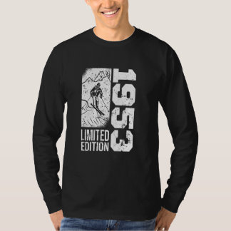 Skiers Skier Vintage född 1953 Birthday Skiing Ski T Shirt