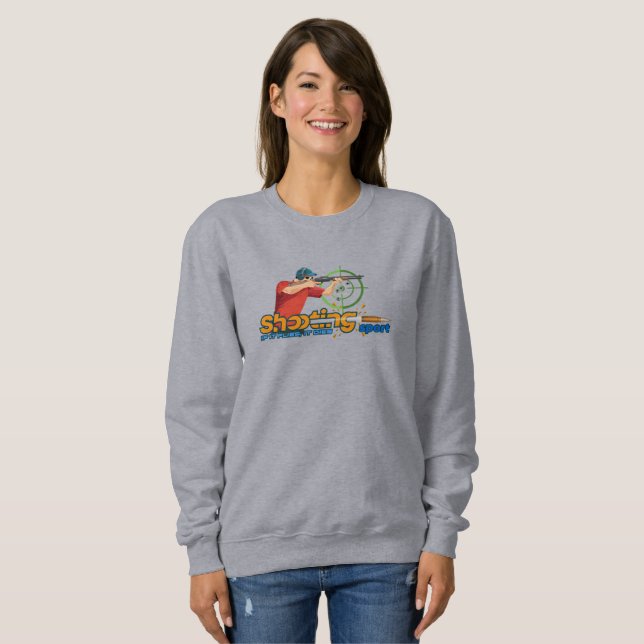 Skietskytte | Kvinnors Sweatshirt T Shirt (Hel framsida)