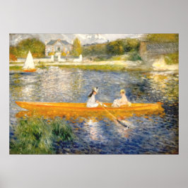 Skiff av Pierre-Auguste Renoir - Impressionist Poster