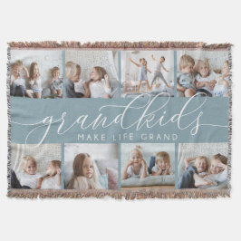 Skiffer | Barnbarn Make Life Grand Photo Collage Filt
