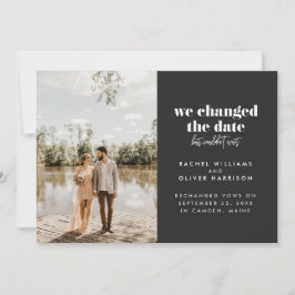 Skiffer Vi ändrade datum men kunde inte vänta Meddelande