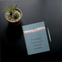 Skifferblå Minimalistisk Boho Personlig Meditation