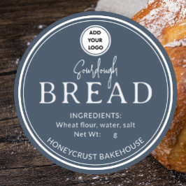Skifferblågrå bagerisyrat bröd Klistermärke