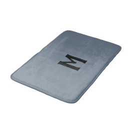Skiffergrå Svart Monogram Badrumsmatta
