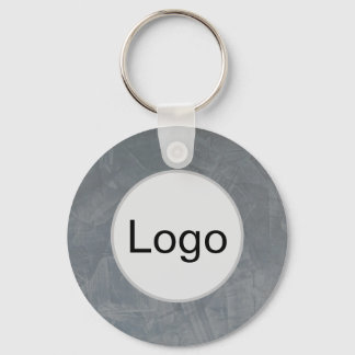 Skiffergrå Venetiansk puts Logotyp Monogram Nyckelring