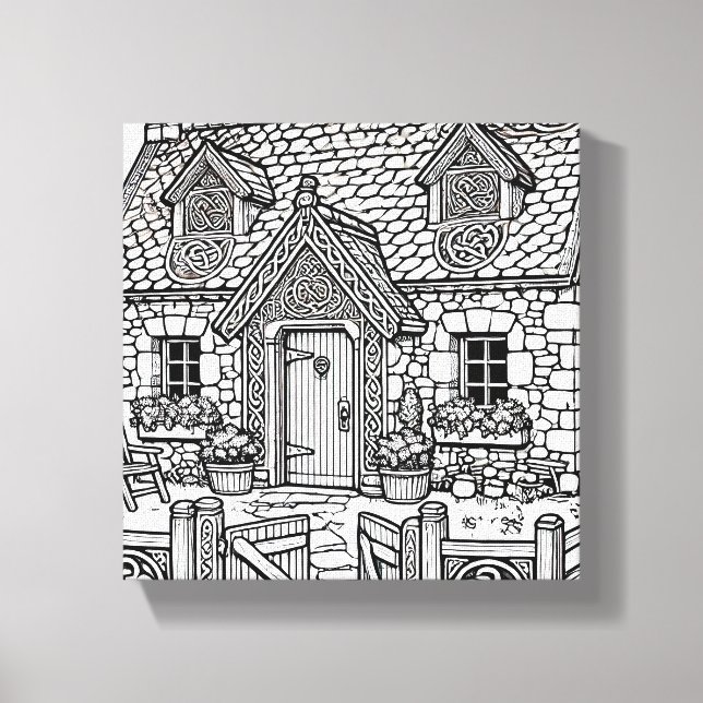 Skifferkod nr 10 canvastryck (Framsida)