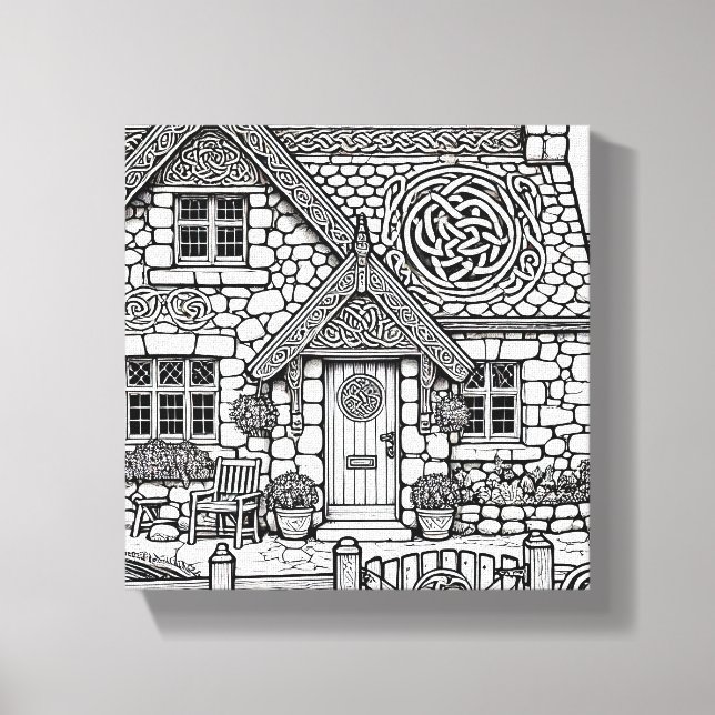 Skifferkod nr 13 canvastryck (Framsida)