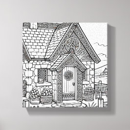 Skifferkod nr 32 canvastryck