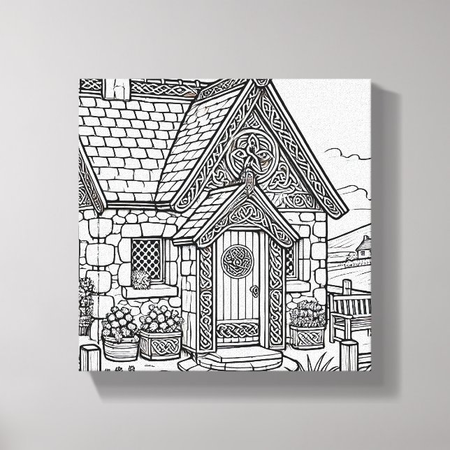 Skifferkod nr 32 canvastryck (Framsida)