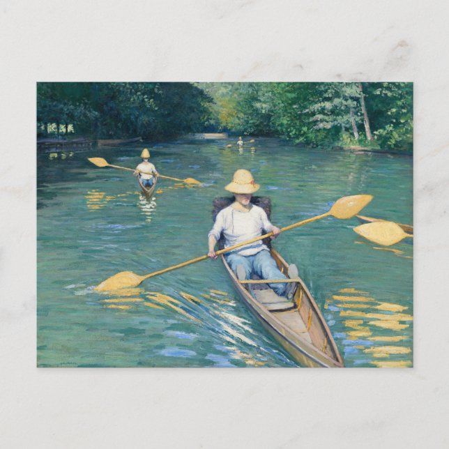 Skiffs av Gustave Caillebotte Vykort (Framsida)