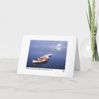 skiffs och sjöbod kort