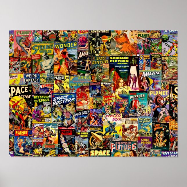 SkiFi-Tecknad Collage Poster (Framsidan)