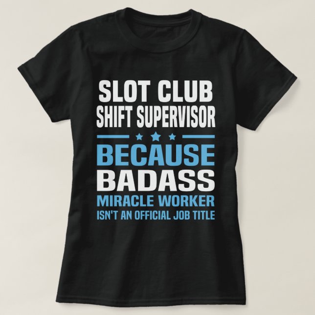 Skift av kortplats - Klubb - ansvarig T Shirt (Design framsida)