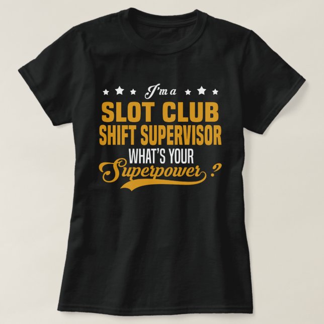 Skift av kortplats - Klubb - ansvarig T Shirt (Design framsida)