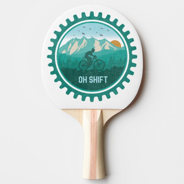 Skift Retro Mountain Bike Vintage MTB Cycling Pingisracket (Framsidan)