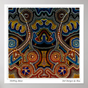 Skiftande idéer - pricka designer av Gina Poster