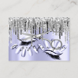 Skiftcertifikat Hair Stylist Nagel Silver-sax Visitkort