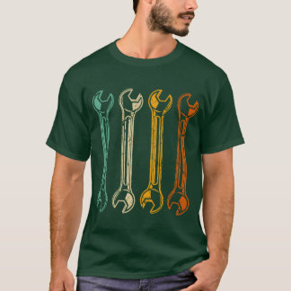 Skiftnycklar Retro Billjudare Handyman Vintage poj T Shirt