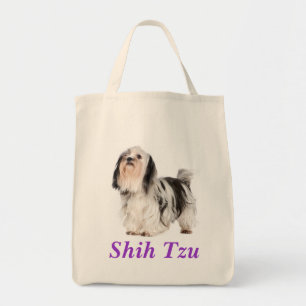 Skih Tzu Puppy Livsmedel Canvas Toit Bag Tygkasse