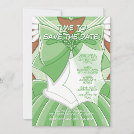 [SKII] Green Magical Girl Birthday Invitation Inbjudningar