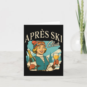 Skiing Älskare Apres Ski Queen Ski Resa Snö Apres Kort