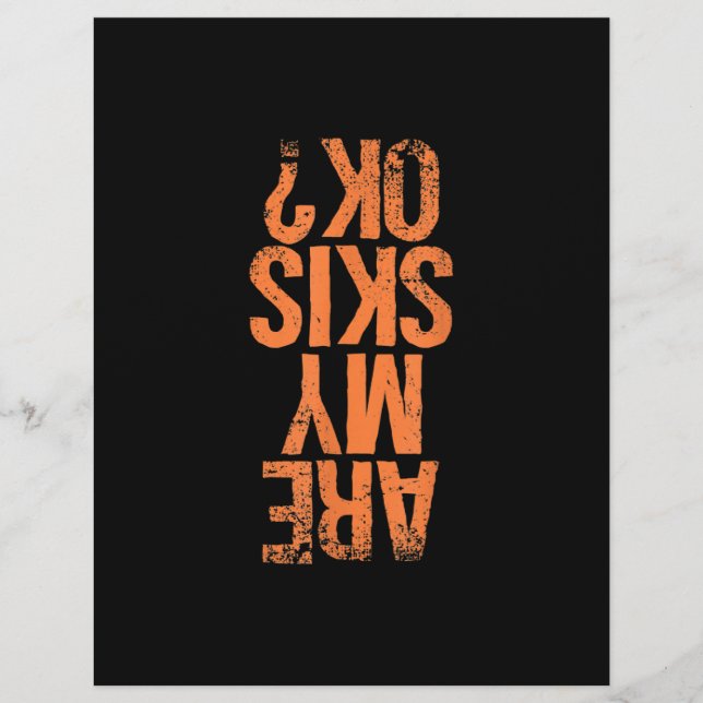 Skiing Älskare | Är min skis okej? Brevhuvud (Framsida)