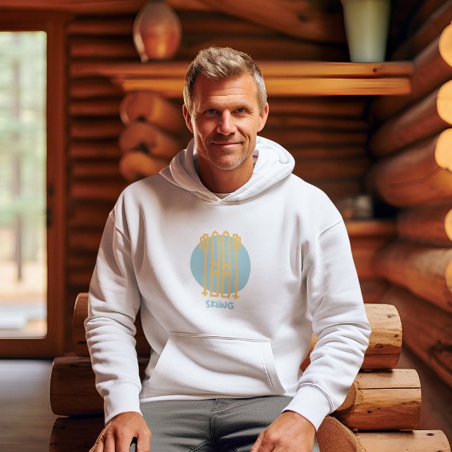 Skiing Älskare Hoodie (Skapare uppladdad)