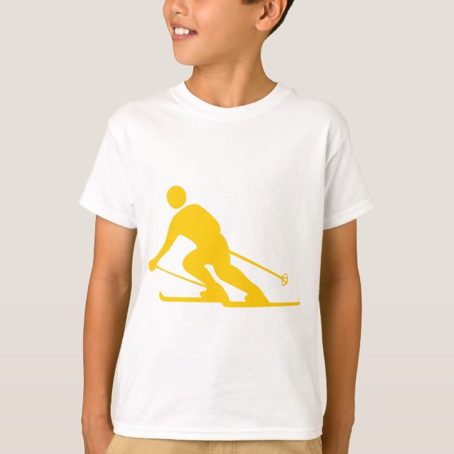 Skiing - Amber T Shirt (Framsida)