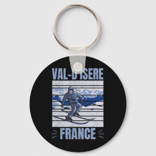 Skiing and Apres Ski - Winter Sports Val-d'isere Nyckelring