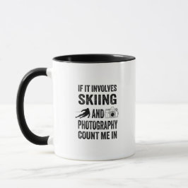 Skiing and Photography - Ski Photographer Gift Mugg
