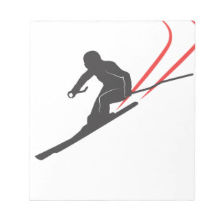skiing anteckningsblock