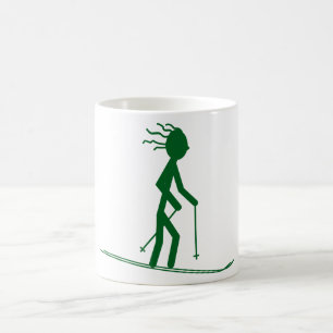 Skiing Äventyr-kaffe Mugg