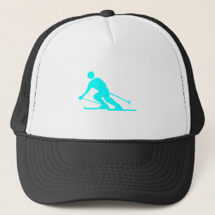 Skiing - cyan keps