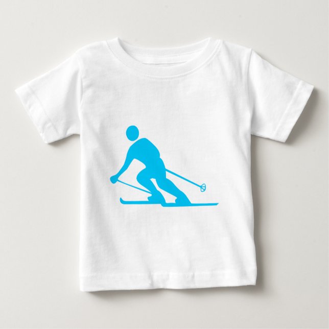 Skiing - Himlar Blue T-shirt (Framsida)