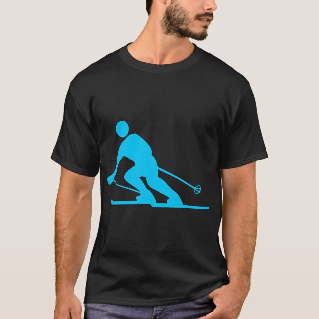 Skiing - Himlar Blue Tee (Framsida)
