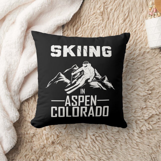 Skiing i Aspen Colorado Kudde (Filt)